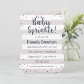 Geschlechts-neutrales Baby besprühen Einladung (Stehend Vorderseite)
