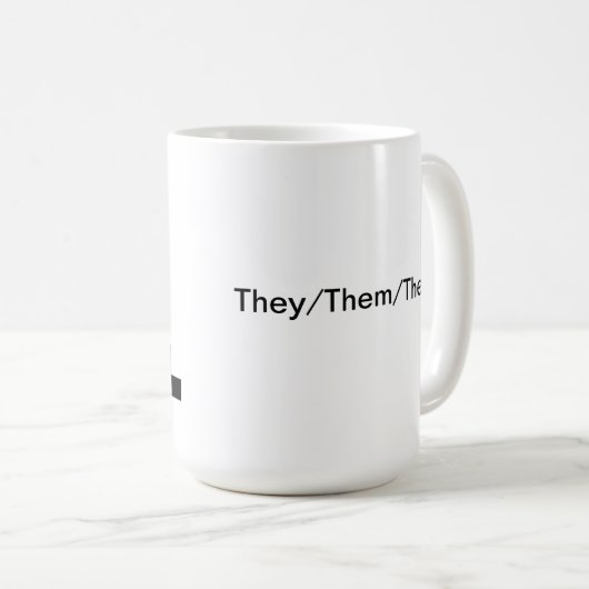Geschlechts-Nicht-binäre Tasse (VorderseiteRechts)