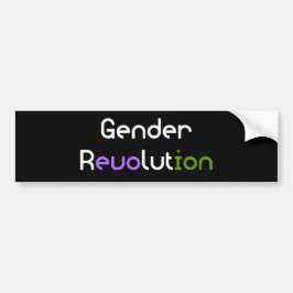 Geschlechts-Revolution LGBTQA Genderqueer Autoaufkleber