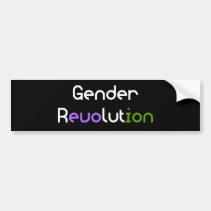 Geschlechts-Revolution LGBTQA Genderqueer Autoaufkleber