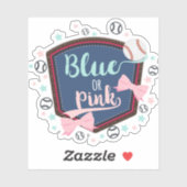 Geschlechtsankündigung Aufkleber (Blatt)