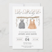 Geschlechtsankündigung Einladung (Vorderseite)