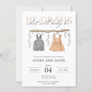 Geschlechtsankündigung Einladung