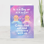 Geschlechtsankündigung Karte (Vorderseite)