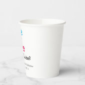 Geschlechtsankündigung Pappbecher (Links)