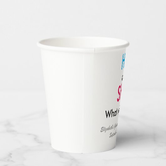 Geschlechtsankündigung Pappbecher (Rechts)