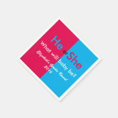 Geschlechtsankündigung Serviette (Ecke)