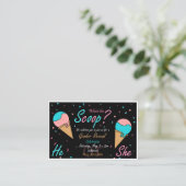 Geschlechtsankündigung Treuekarte (Stehend Vorderseite)