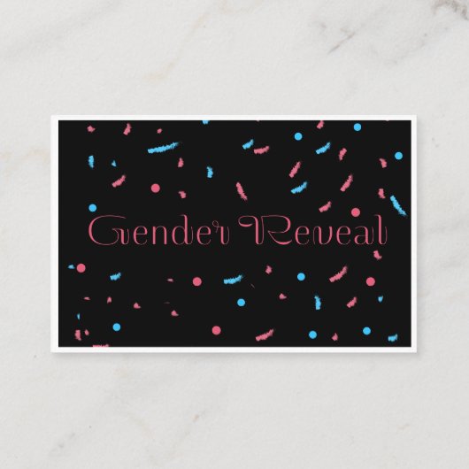 Geschlechtsankündigung Treuekarte (Rückseite)