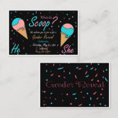 Geschlechtsankündigung Treuekarte (Vorne/Hinten)