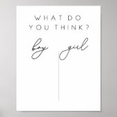 Geschlechtsbezogene Einschätzung Poster Boy oder G (Vorne)