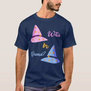 Geschlechtsbezogene Halloween-Hexe oder -Zauberer  T-Shirt