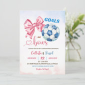 Geschlechtsbezogene Ziele oder Bögen Einladung (Stehend Vorderseite)