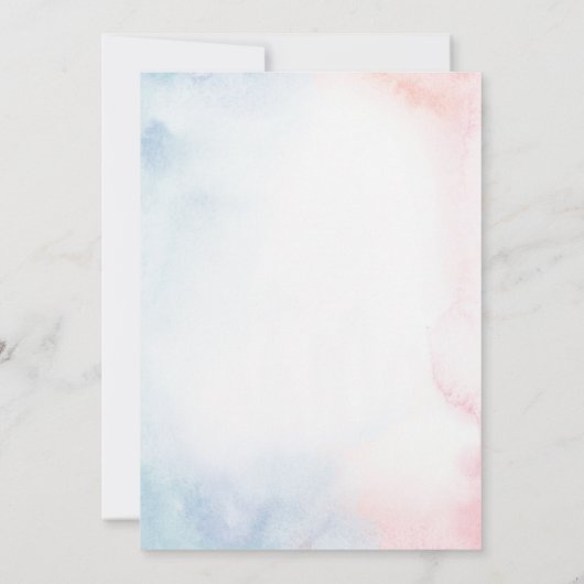 Geschlechtsbezogene Ziele oder Bögen Einladung (Rückseite)