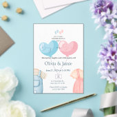 Geschlechtseinladung für Junge oder Mädchen Acryleinladungen (In Situ (Hochzeit))