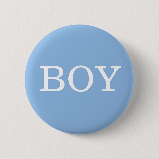 Geschlechtsenthüllung Blau Jungen Party Button (Vorderseite)