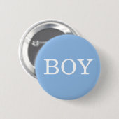 Geschlechtsenthüllung Blau Jungen Party Button (Vorne & Hinten)
