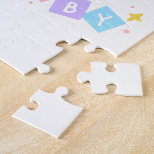 Geschlechtsenthüllung mit rosa und blauen Babyfußa Puzzle