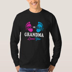 Geschlechtsenthüllung Oma Baby Shower Nana T-Shirt
