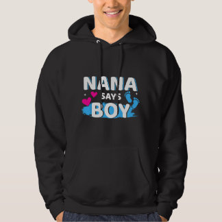 Geschlechtsenthüllung Oma sagt Junge passende Fami Hoodie