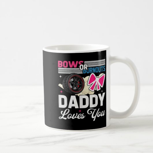 Geschlechtsenthüllung Papa Est Humor Bows oder Bur Kaffeetasse (Rechts)