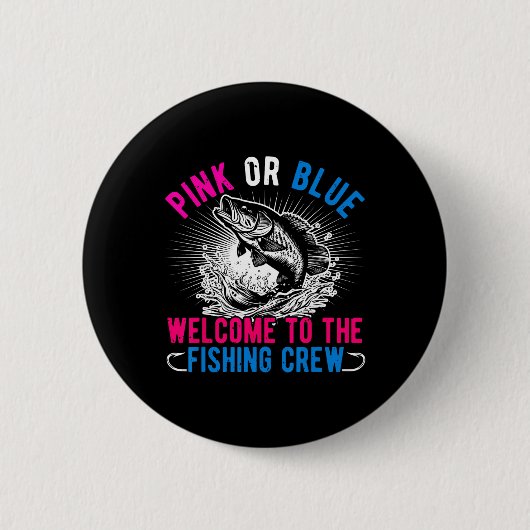 Geschlechtsenthüllung Rosa Oder Blau Willkommen Be Button (Vorderseite)