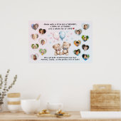 Geschlechtsenthüllung Wer wird Baby ähnlich sehen Poster (Küche)