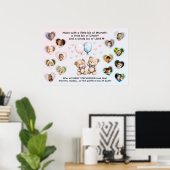 Geschlechtsenthüllung Wer wird Baby ähnlich sehen Poster (Heimbüro)