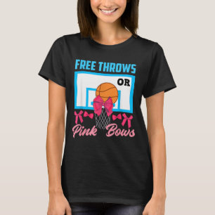 Geschlechtsenthüllung Wurf oder rosa Bögen Basebal T-Shirt