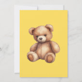 Geschlechtsenthüllungs-Einladung Teddybär (Rückseite)