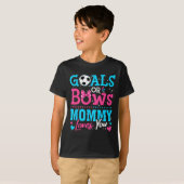 Geschlechtsenthüllungs-Ziele Oder Bögen Mami Liebt T-Shirt (Vorne ganz)