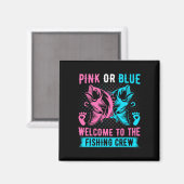 Geschlechtsenthüllungsangeln Rosa oder Blau Willko Magnet (Vorderseite/Rückseite)