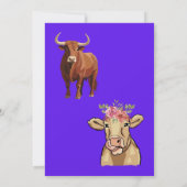 Geschlechtsenthüllungseinladung für Stier oder Fär (Rückseite)