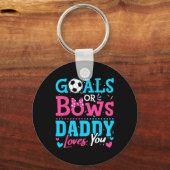 Geschlechtsenthüllungsziele Oder Bögen Daddy Liebt Schlüsselanhänger (Vorderseite)