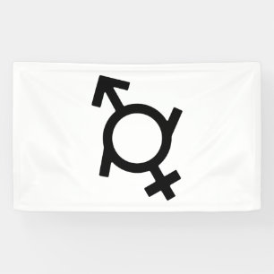 Geschlechtsfließendes Geschlechtssymbol Banner