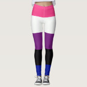 Geschlechtsfluidflagge Leggings (Vorderseite)