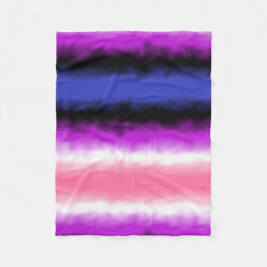 Geschlechtsflüssige Flagge Fleecedecke (Vorderseite)