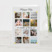 Geschlechtsneutral 1. Geburtstagskollage Karte (Vorderseite)