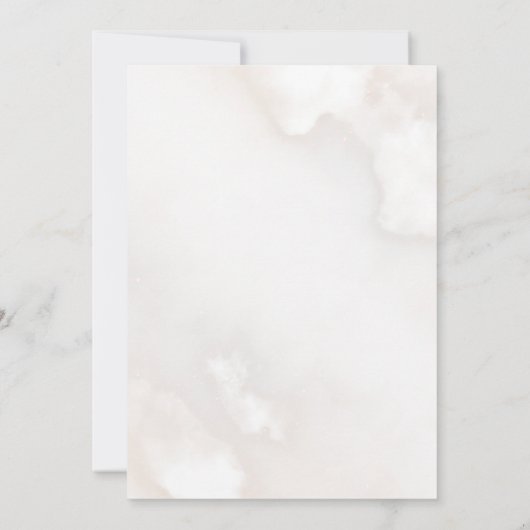 Geschlechtsneutral auf Cloud Nine Baby Dusche Einladung (Rückseite)