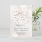 Geschlechtsneutral auf Cloud Nine Baby Dusche Einladung (Stehend Vorderseite)