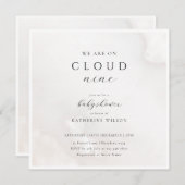 Geschlechtsneutral auf Cloud Nine Baby Dusche Einladung (Vorne/Hinten)