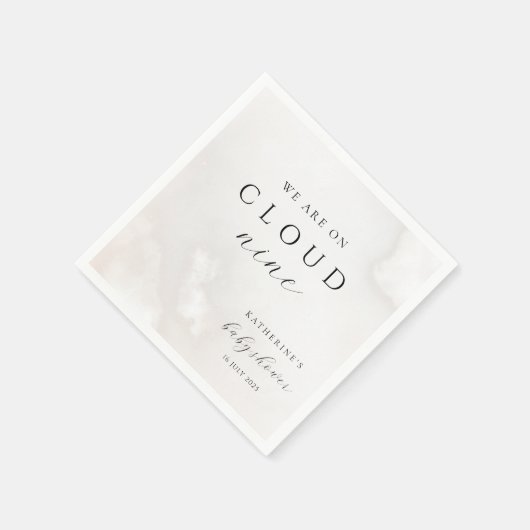 Geschlechtsneutral auf Cloud Nine Baby Dusche Serviette (Ecke)