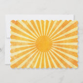 Geschlechtsneutral Erste Reise rund um den Sonnenh Einladung (Rückseite)