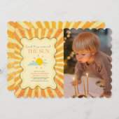 Geschlechtsneutral Erste Reise rund um den Sonnenh Einladung (Vorne/Hinten)