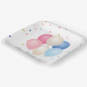 geschlechtsneutral | Gender-Enthüllung Kinderdusch Pappteller (Gewinkelt)