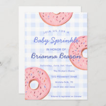 Geschlechtsneutral, Gingham & Donuts Baby Sprinkle