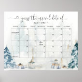 geschlechtsneutral im Winterwald: Ratet den Fällig Poster (Vorne)