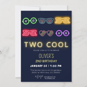 Geschlechtsneutral lustiger 2. Geburtstag Einladung