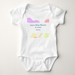Geschlechtsneutrale abstrakte Formen Babydusche Baby Strampler