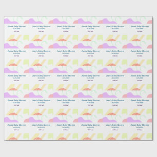 Geschlechtsneutrale abstrakte Formen Babydusche Geschenkpapier